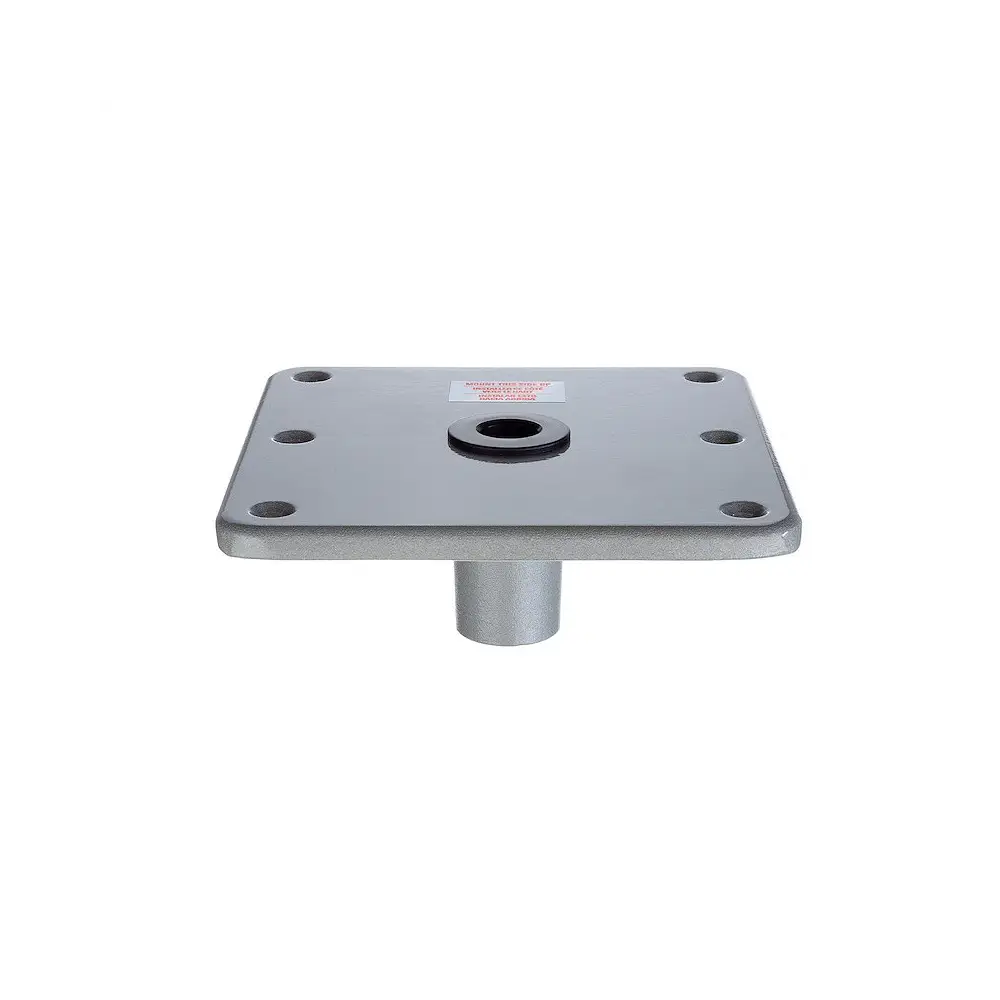 Boat Seat Pedestal Base Plate - Lock N Pin - Square - Non-Threaded - ATT67749
